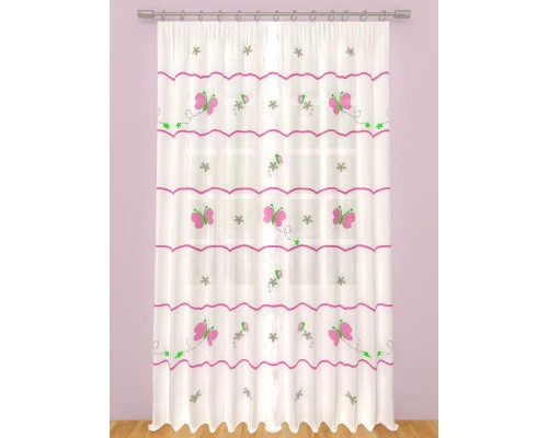 CURTAIN BUTTERFLY PLEATED 